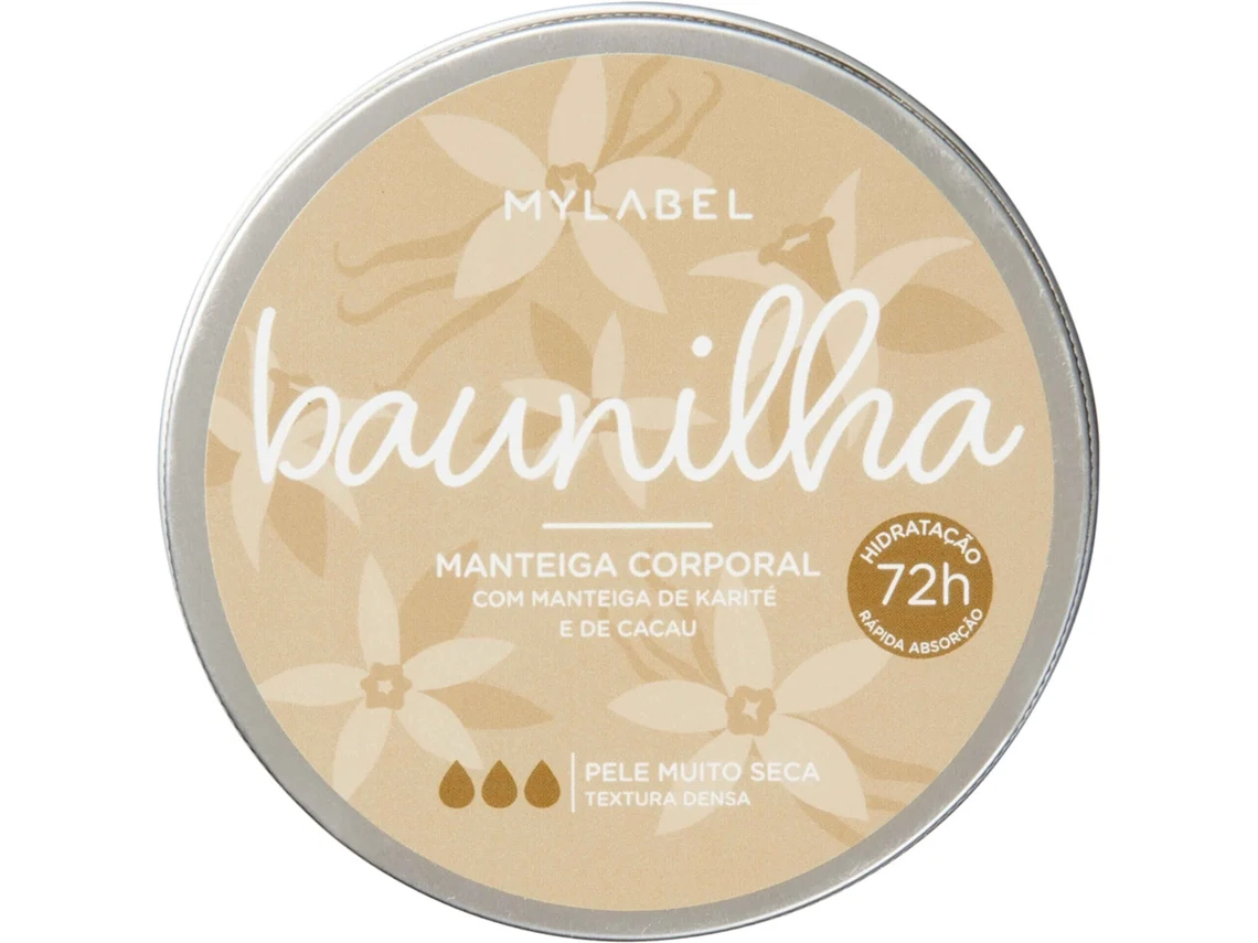 Manteiga Corporal Baunilha Mylabel