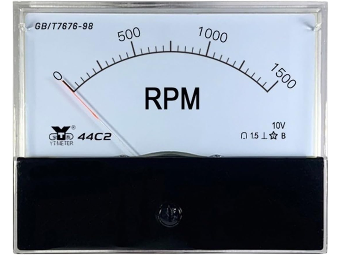 Tacômetro 44c2 Dc 10v 1500 Rpm/decímetro 100 M/min Rpm R/min M/min44c1