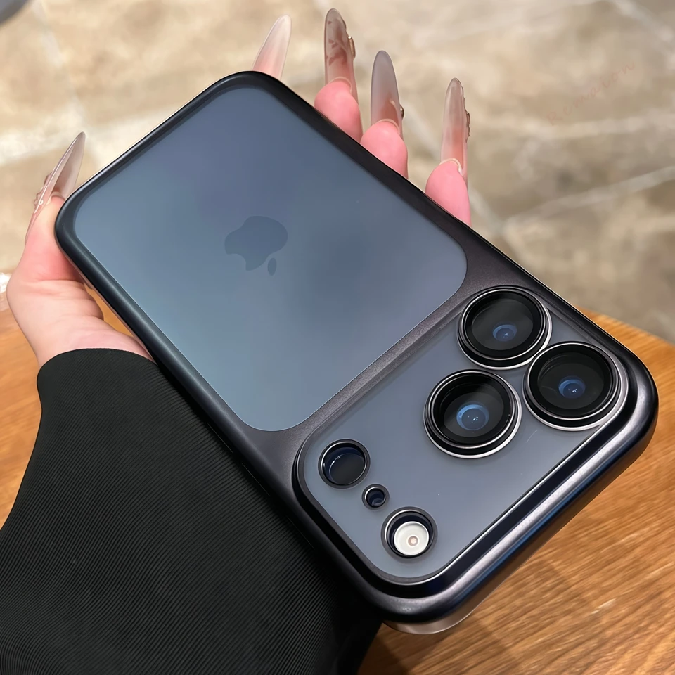Capa Oficial Ultrafina Para Iphone 17 Pro Max (preta), Com Acabamento Fosco E Proteção Contra Impactos.