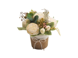 Laxiscreed Flor Artificial De Peónia Branca Para Decoração De Mesa E Fotografias