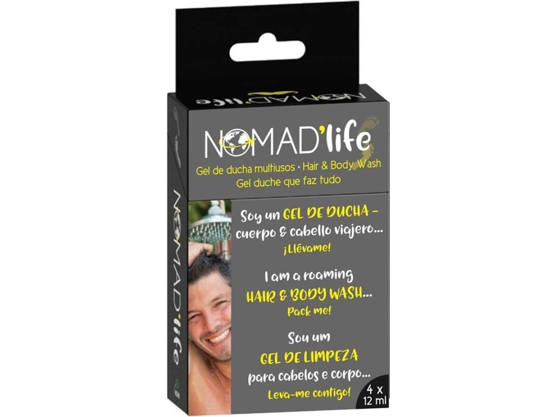 Multipack NOMAD LIFE Gel de Limpeza Cabelos e Corpo (Outlet Caixa Aberta - 4 x 12 ml)