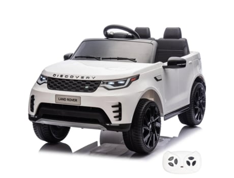 Carro Elétrico Para Crianças Land Rover Discovery 12v 1 A 6 Anos Branco