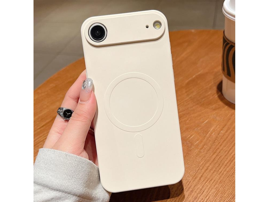 Capa Para Iphone 17 Air - Silicone Líquido De Cor Sólida Com Ímã Magsafe