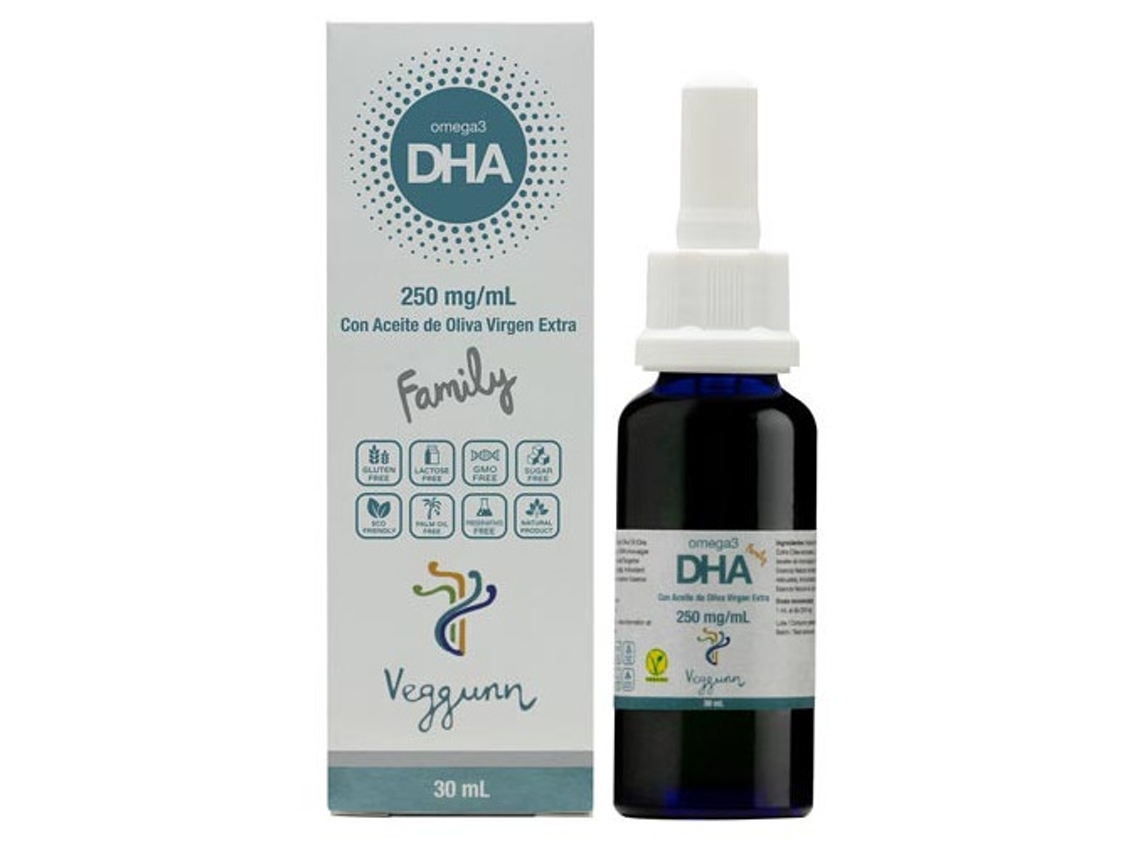 Omega 3 Vegano Family Dha Líquido 30ml Veggunn