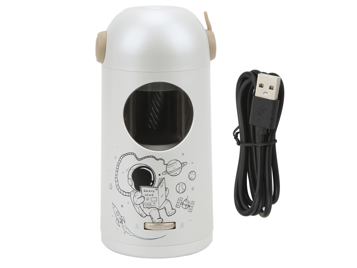 Apontador de lápis elétrico automático ajustável e recarregável Slowmoose Smart Stop, branco