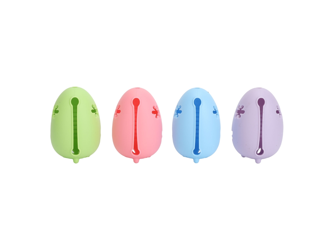 Porta-esponjas de maquiagem Rebe-porta, 4 cores, dupla face com ventilação e furos para viagem.