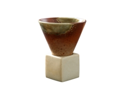 Copo de Café Cerâmico Japonês com Base 200ml para Latte, Chá | S/MARCA