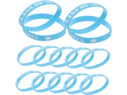 20-pulseiras De Silicone Azuis E Lembrancinhas Memoráveis Para Festa Formatura, Acessório Essencial Para Formaturas De