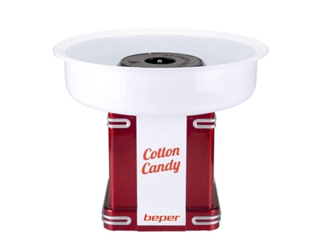 Beper 90.396Y Máquina de Algodão Doce Vermelho Branco 500 W