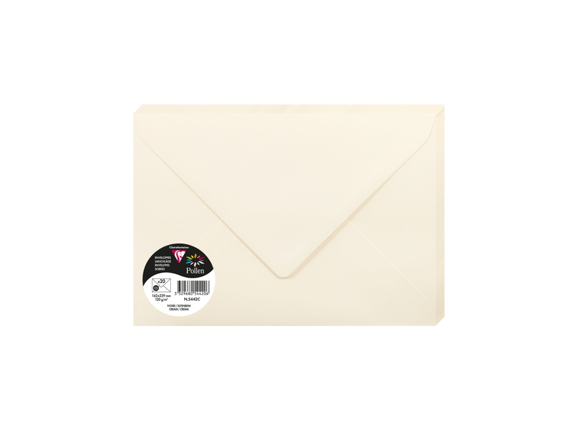 Envelope CLAIREFONTAINE Pollen C5 X20