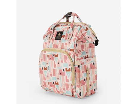 Mochila de mãe multifuncional para troca de bebê com bolsos para porta-garrafas Ready