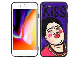 Capa de Telefone Antichoque Compatível com Iphone 8, Estilo Diamante, Fina e com Pintura de Personalidade. EOOCOO