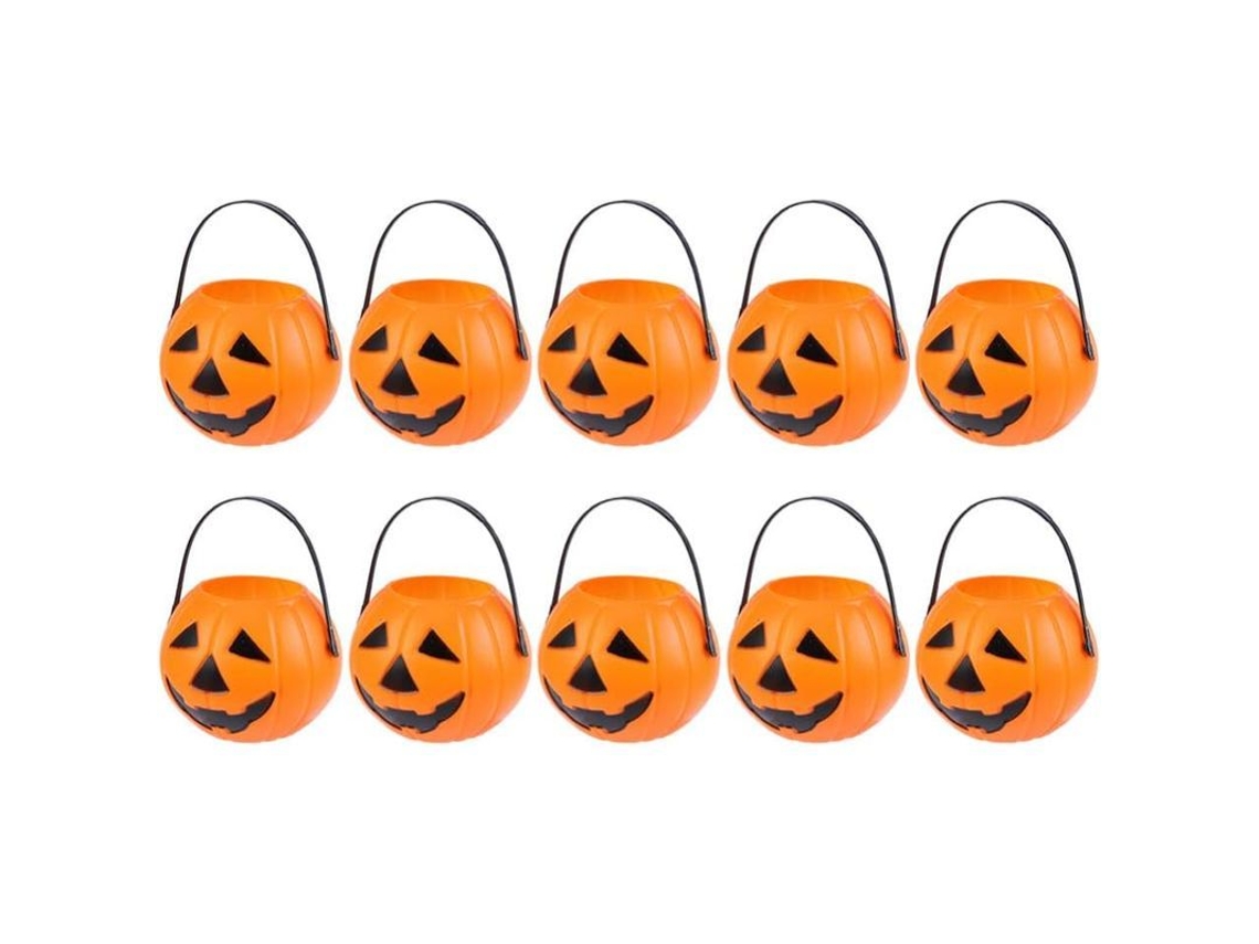 Balde de Abóbora Mini 7cm para Halloween Nova Line