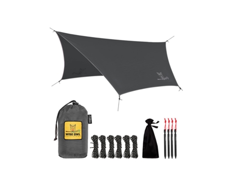 Capa Para Rede Impermeável Wise Owl Outfitters Para Camping Cobertura Para Rede Com Estacas E Bolsa De Transporte Accessories De Camping
