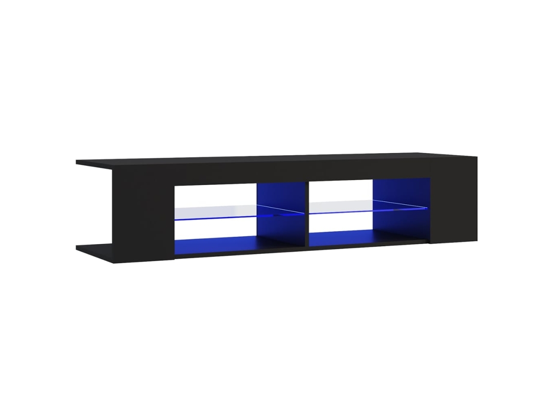 Móvel para TV com luzes LED 135x39x30 cm Branco MAISON EXCLUSIVE
