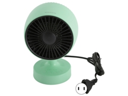 Aquecedor de Mesa Portátil Mini com Função Frio e Quente Ângulo Ajustável 100‑240v Us Plug Verde