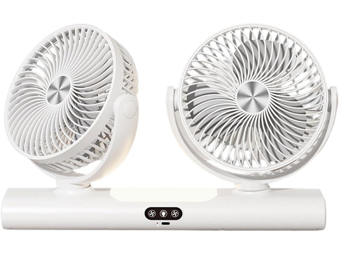 Ventilador Portátil Silencioso Para Camping Com 3 Velocidades
