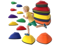 Conjunto De 11 Pedras De Passagem, Antiderrapante, Para Interior E Exterior, Empilhável, Multicolorido-pt