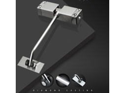 Fecho De Porta Simples Em Aço Inox Laxiscreed Com Mola Automática Fácil De Instalar