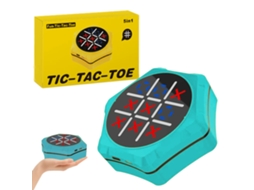 Jogo da Velha Educativo Portátil, 5 em 1, Azul AQUAFORGE