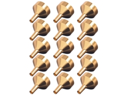 Cones Portáteis Ganazono Para Enchimento De Frascos Pequenos, Ideais Para Viagens, 15 Unidades Em Alumínio Dourado Para