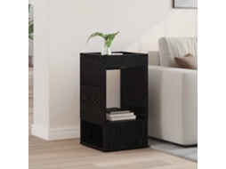 Vidaxl Mesa De Apoio Carvalho Preto 30 X 30 X 56 Cm