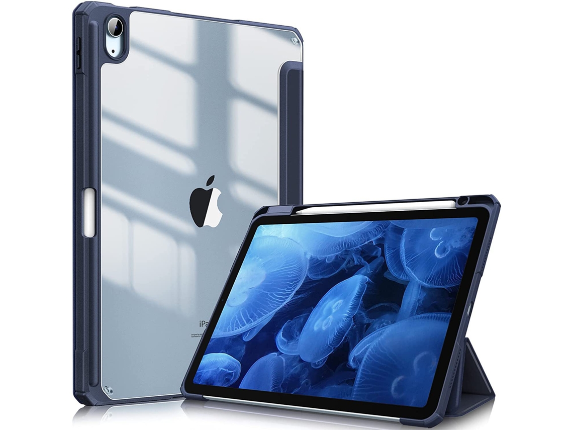 Capa Protetora De Alta Transparência Para Tablets E Revestimento Resistente A Impactos.azul Marinho Ipad Air 10.9/11 Yunzii
