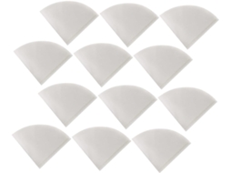 Pacote Com 100 Unidades De Filtros De Papel Para Café Em Formato De Cone, Brancos, Para Uso Doméstic Gokoco