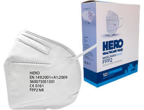 Máscara de Proteção HERO HEALTHCARE WEAR FPP2 NR (10 un)