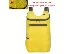 Mochila Dobrável E Leve Para Caminhadas, Feita De Nylon, Possui Diversos Bolsos E Alças Ajustáveis Para Maior Conforto E Praticidade