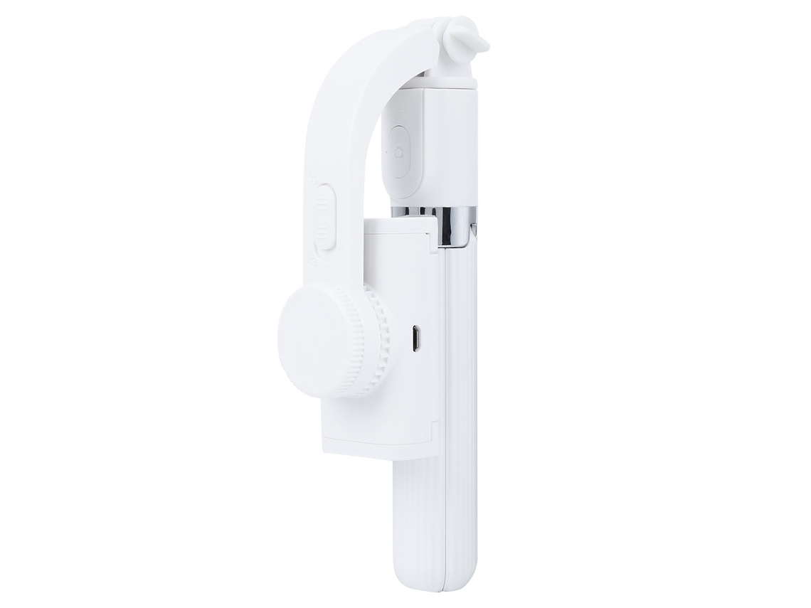 Gimbal Estabilizador Tripé 3 Em 1 Palo Selfie Com Controle Remoto Bluetooth Mango Mão L08