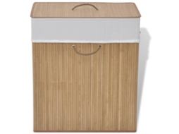 Vidaxl Cesto Retangular Para Roupa Suja Bambu Natural