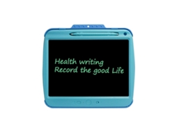 Tablet De Escrita Digital Lcd Recarregável De 9 Polegadas Com Linhas Monocromáticas (azul), Quadro Eletrônico Transparente Para Escrita À Mão.