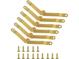 Conjunto De 6 Metal Dourado Para Tampas Ideais Guardar Joias E Outros