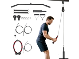 Sistema Polley para puxada na polia alta, equipamento de treinamento de força Cabo para braços em uso doméstico.