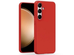Capa Gentil Fe para Samsung Galaxy S23 MERCURY Pele Sintética Vermelho