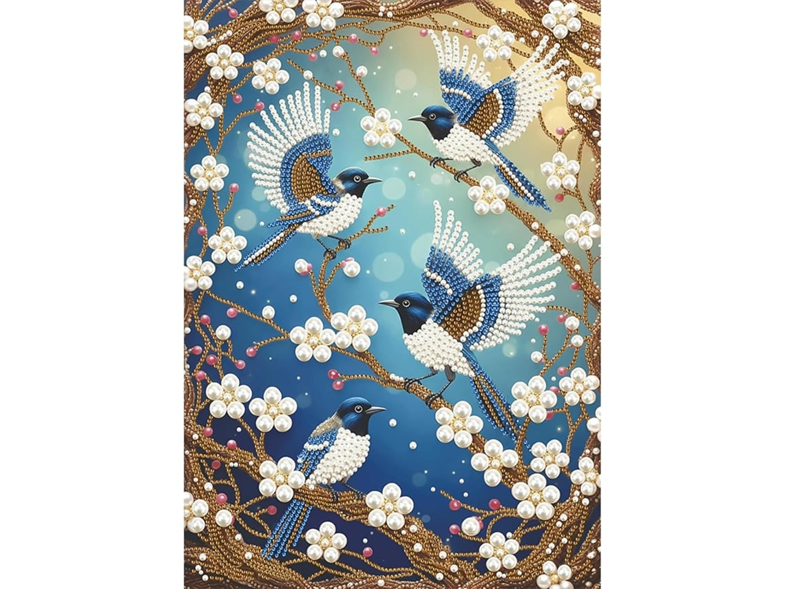 Kit De Pintura Com Diamantes, 3d, Com Pérolas, Com Strass, 35x45cm