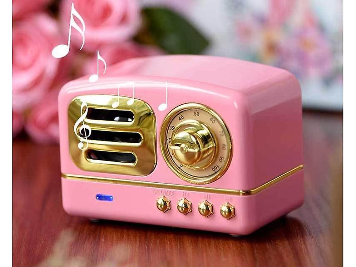 Rádio portátil de boa qualidade retrô com Bluetooth Gils Gift Retro