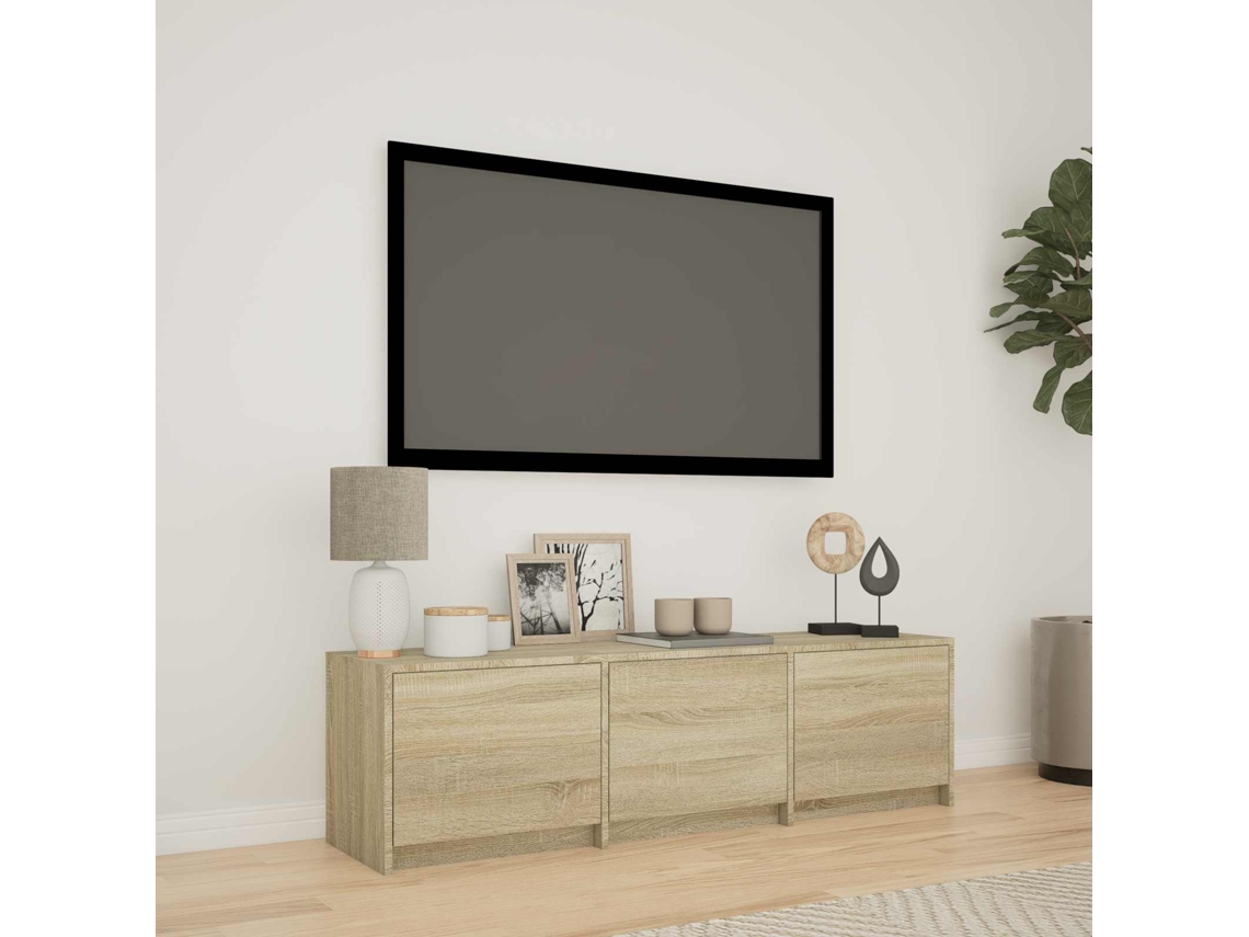 Vidaxl Rack De Tv Com Led 140 X 34 X 40 Cm Carvalho Sonoma