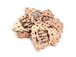 Conjunto De Decorações Natalícias Em Madeira Laxiscreed Com 12 Peças Para Diy, Incluindo Boneco De Neve, Presépio E Anjo