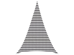 Vidaxl Vela De Sombra 4 X 5 X 5 M Hdpe Triangular Antracite E Branco