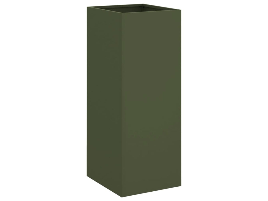 Floreira VIDAXL Verde Aço (32 x 29 x 75 cm)