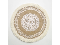 Toalha De Mesa De Linho, Pacote Com 2, Para Decoração De Casamentos E Festas Familiares, Com Borlas Circulares E Mesa De Jantar Isolada Borla B