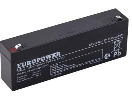 Ep Series Agm Battery 12v 2.3ah Europower (service Life 6 9 Years)