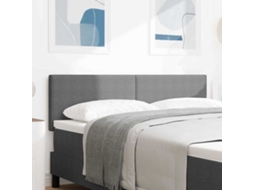 Vidaxl Cabeceira Cinzento-claro 160 Cm Tecido De Veludo Cotele