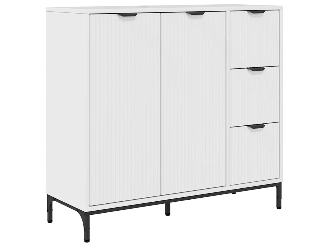 Buffet Branco Brilhante em Madeira Processada MAISON EXCLUSIVE (89,5x33x82 cm)