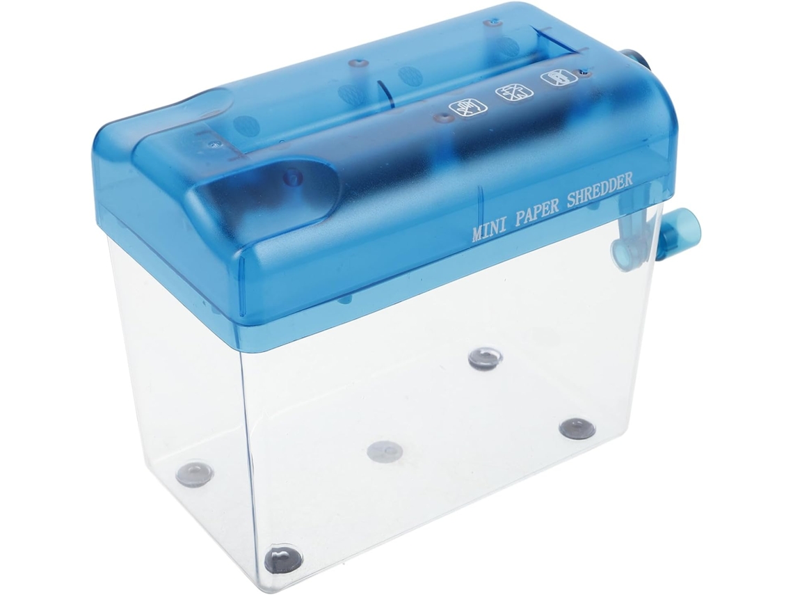 Uonlytech Mini Destructeur De Documents Manuel A6 Compact Et Léger, Broyeur De Papier Pour