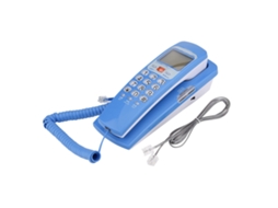 Telefone Fixo Com Fio Caller Id Dtmf Para Mesa Extensão Linha Telefônica Moda Azul