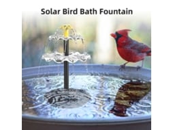 Bomba de Fonte Solar 6w com 9 Bicos para Banhos de Pássaros Jardim Lagoa Aquário