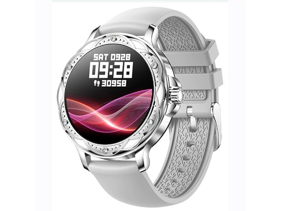 Smartwatch Feminino com Bluetooth, Monitoramento de Pressão Arterial e Frequência Cardíaca, Notificações e Atualizações Meteoro Bestvite